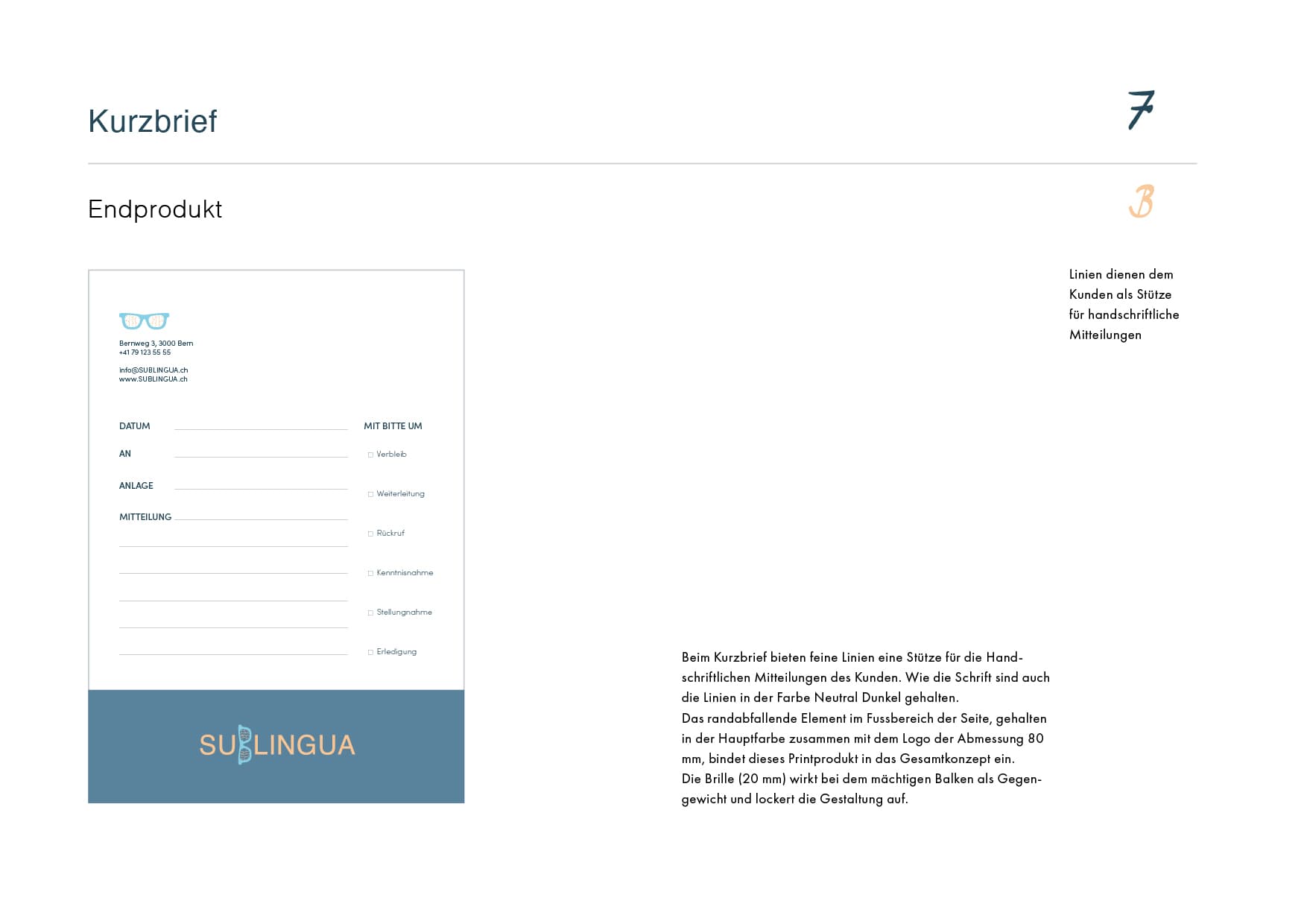 CORPORATE DESIGN FOR SUBLINGUA 19