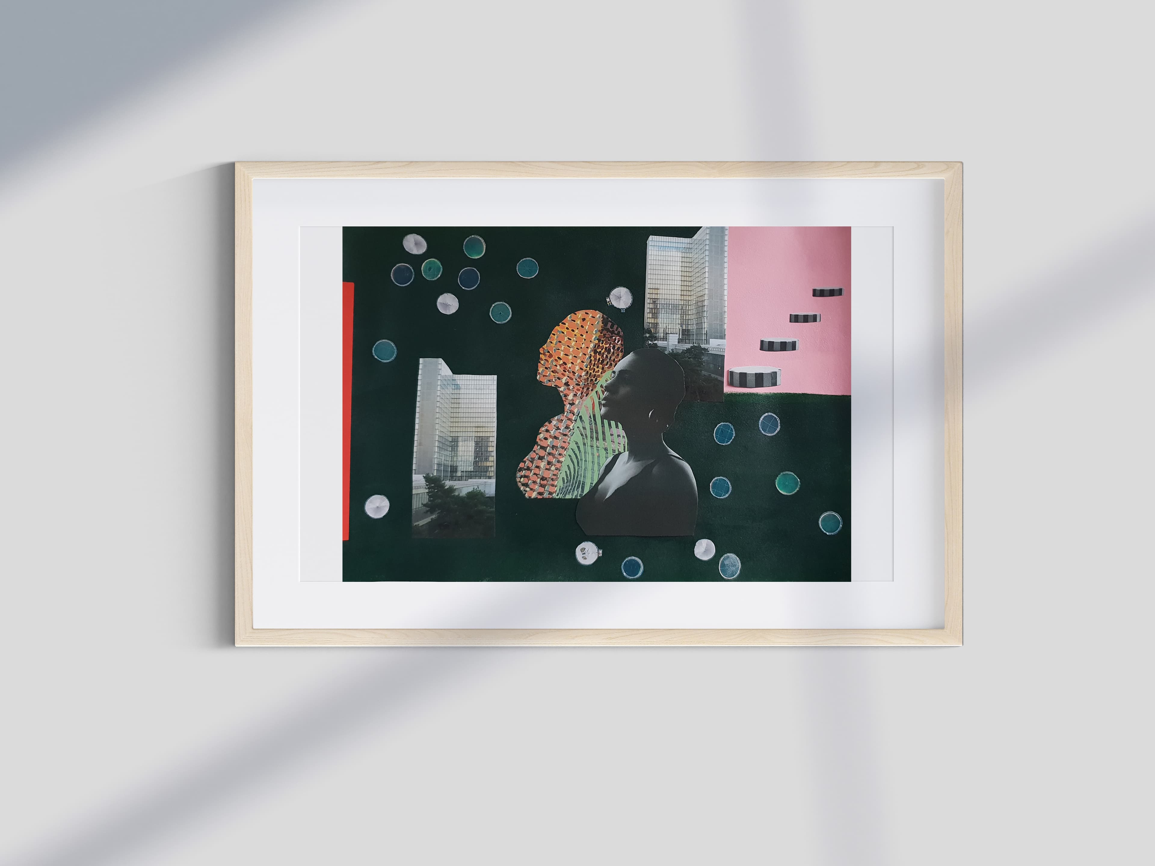 Collage, mixed media